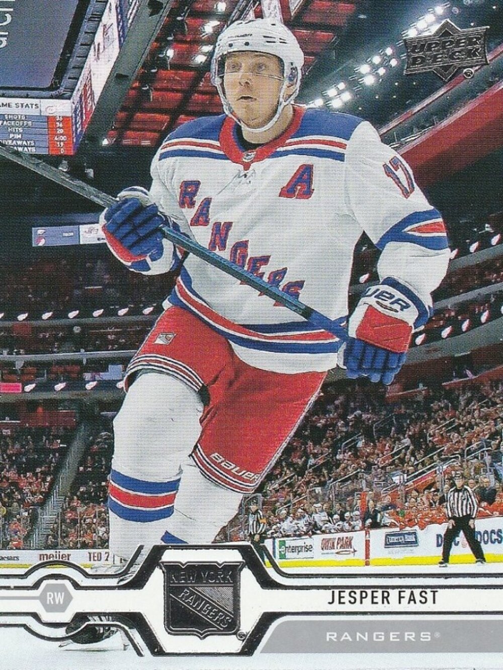 Jesper Fast - 2019/2020 Upper Deck Series 1 Hockey Card